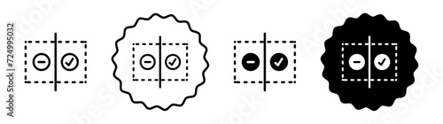 Before after set in black and white color. Before after simple flat icon vector