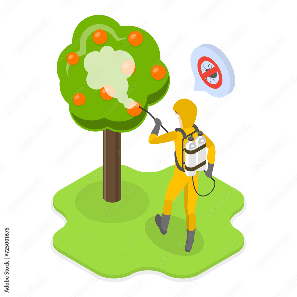 3D Isometric Flat Illustration of Pest Control Service. Item 2 3D Isometric Flat Illustration of Pest Control Service. Item 2