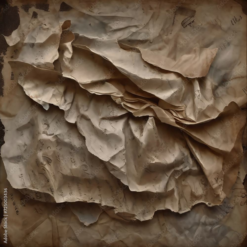 Crumpled paper as a background. Close-up image. Crumpled paper as a background. Close-up image.