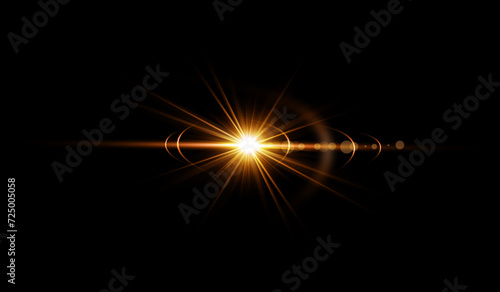 Wallpaper Mural abstract of lighting for background. digital lens flare in dark background Torontodigital.ca