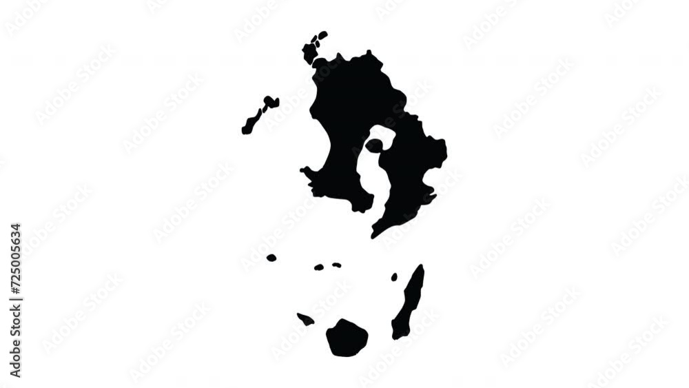 Animated map of Kagoshima in Japan Animated map of Kagoshima in Japan