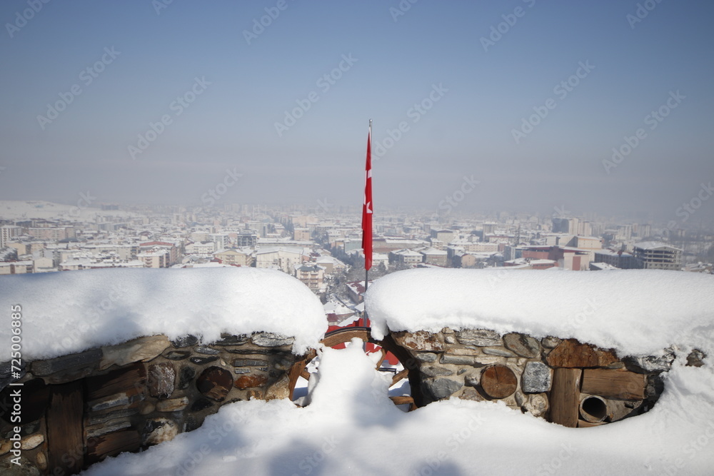 Fototapeta premium winter views from the city