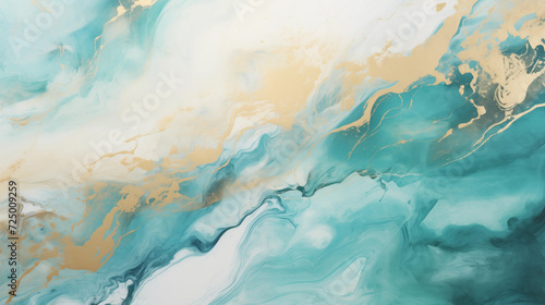 Abstract ocean and swirls of marble background