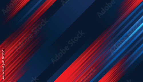 Blue red abstract presentation background with stripes line