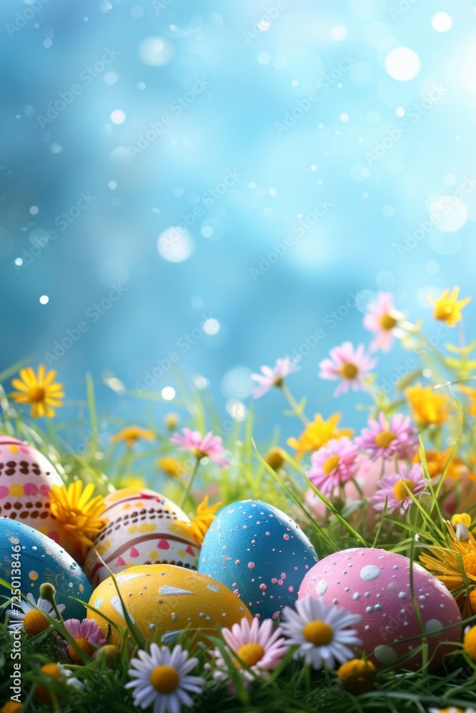 Beautiful background for Easter party advertising