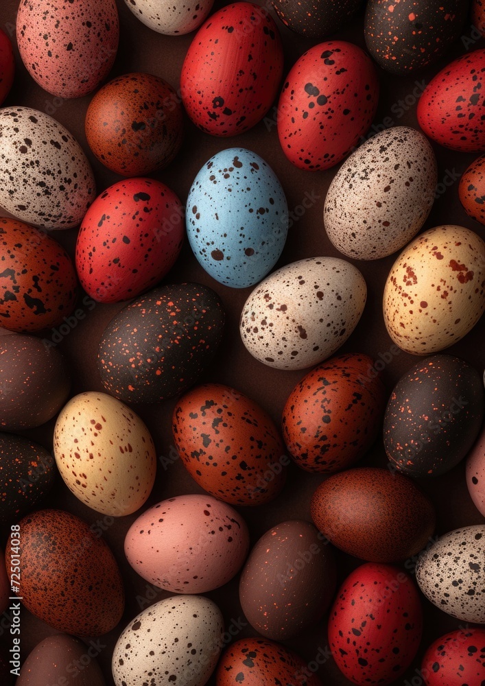 A collection of Easter eggs in a second shade of Rooibos Tea, creating a rich monochrome effect. A collection of Easter eggs in a second shade of Rooibos Tea, creating a rich monochrome effect.