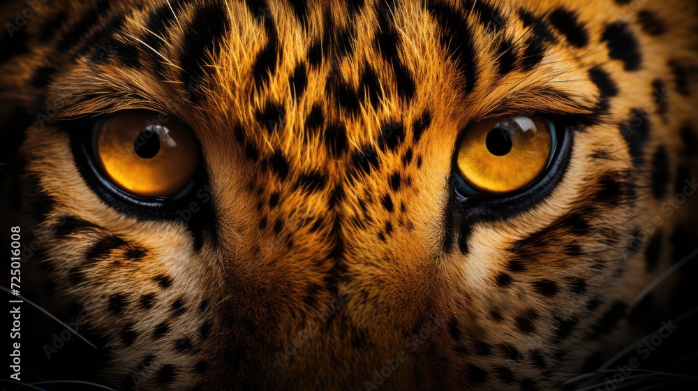 closeup of wild cheetah eye