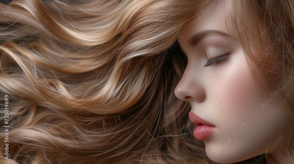 A stunning model flaunts her long, luscious, and glossy hair, perfectly embodying hair health and beauty. Ample copy space is provided for editorial use, emphasizing hair care and wellness. A stunning model flaunts her long, luscious, and glossy hair, perfectly embodying hair health and beauty. Ample copy space is provided for editorial use, emphasizing hair care and wellness.