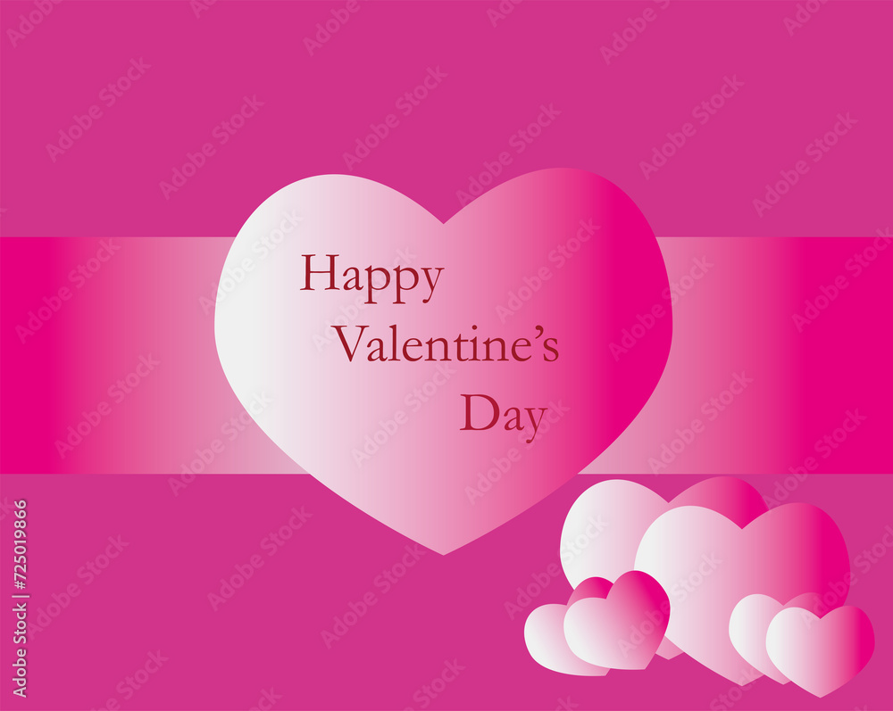 pink happy valentine day background