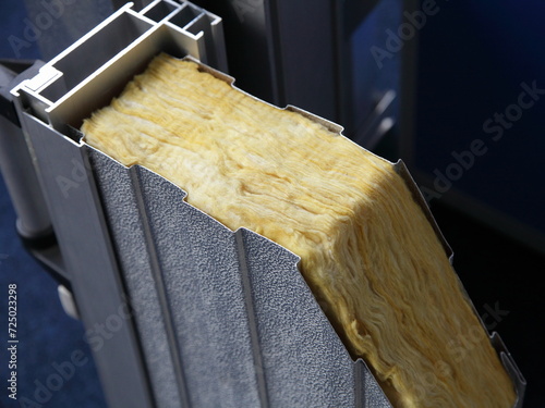 Obraz na płótnie Sandwich panel in cut - modern building material w salonie