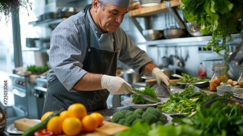 Farm-to-table chef, sourcing local and sustainable ingredients