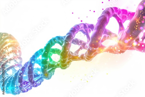 Illustration of genetic DNA strand