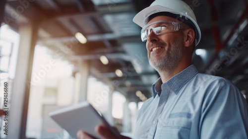 Wallpaper Mural Architect in a construction site wearing a hard hat Torontodigital.ca