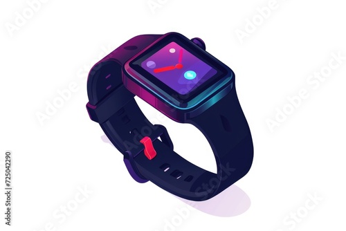 A smart watch placed on a wrist, showing the latest technology in wearable devices. Perfect for showcasing modern gadgets and lifestyle.