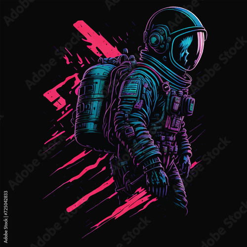 astronaut t-shirt design, space t-shirt template.