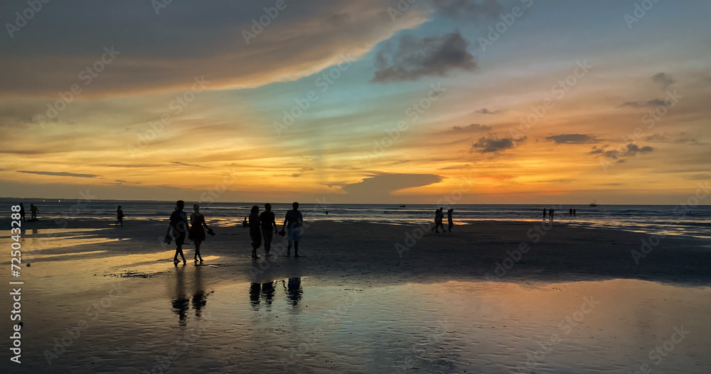 Fototapeta premium playa, atardecer