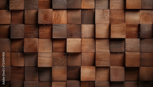 the wooden block wall design © Alexei