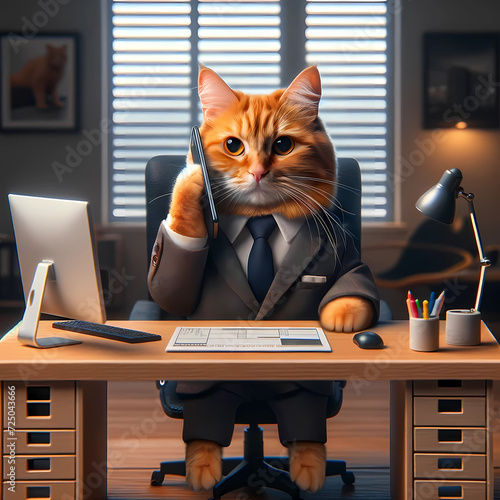 Business owner cat