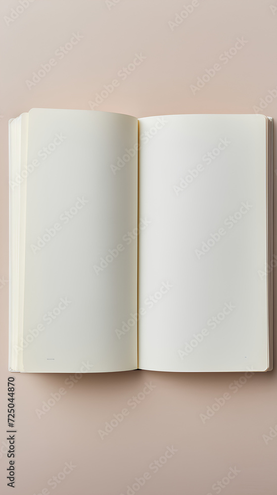 Open book with blank pages. Mockup. Open book with blank pages. Mockup.
