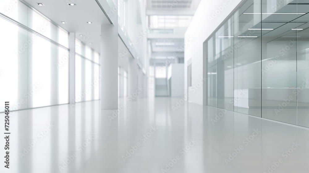 A Spacious Gallery Bathed in Natural Light and Reflective Surfaces, An Empty Art Gallery Displaying Framed Artworks in Bright, Reflective Ambiance A Spacious Gallery Bathed in Natural Light and Reflective Surfaces, An Empty Art Gallery Displaying Framed Artworks in Bright, Reflective Ambiance