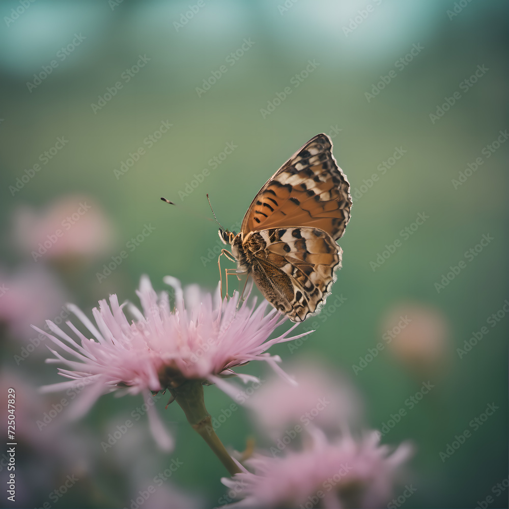 Obraz premium butterfly on flower