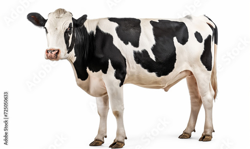 cow isolated on white. photo