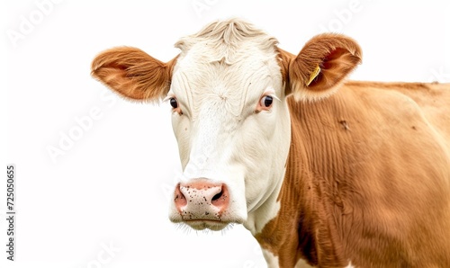 cow isolated on white. © Jasper W