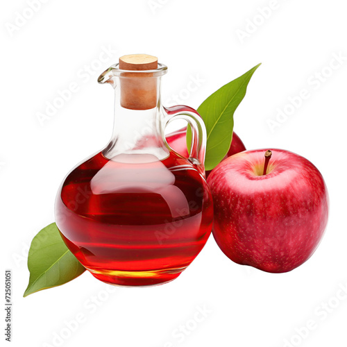 fresh raw organic velvet apple oil in glass bowl png isolated on white background with clipping path. natural organic dripping serum herbal medicine rich of vitamins concept. selective focus