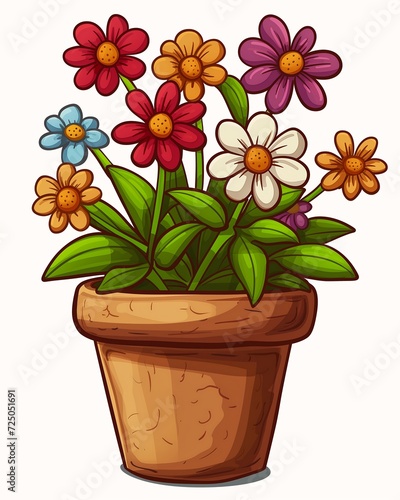 potted plant flowers hearthstone assets spring day inventory item exploitable brownish color round cropped sticker cleanest aliased