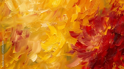 closeup yellow red flower synesthesia autumn leaves falling young depth map whirlwind high octane photo