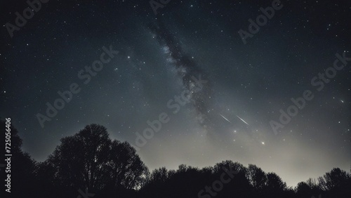 starry night sky A space sky with a galaxy and stars. The image shows a dark and mysterious view of the sky, 