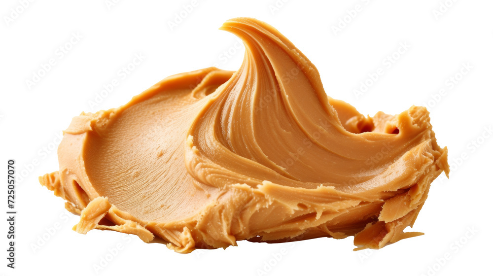 Fototapeta premium A Peanut Butter on a Isolated on Transparent Background
