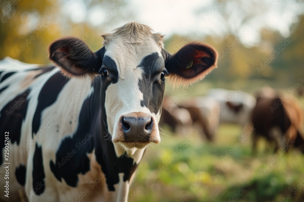 cows on the farm , milk industry