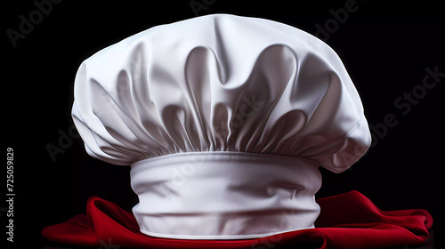 a white chef's hat on a white background