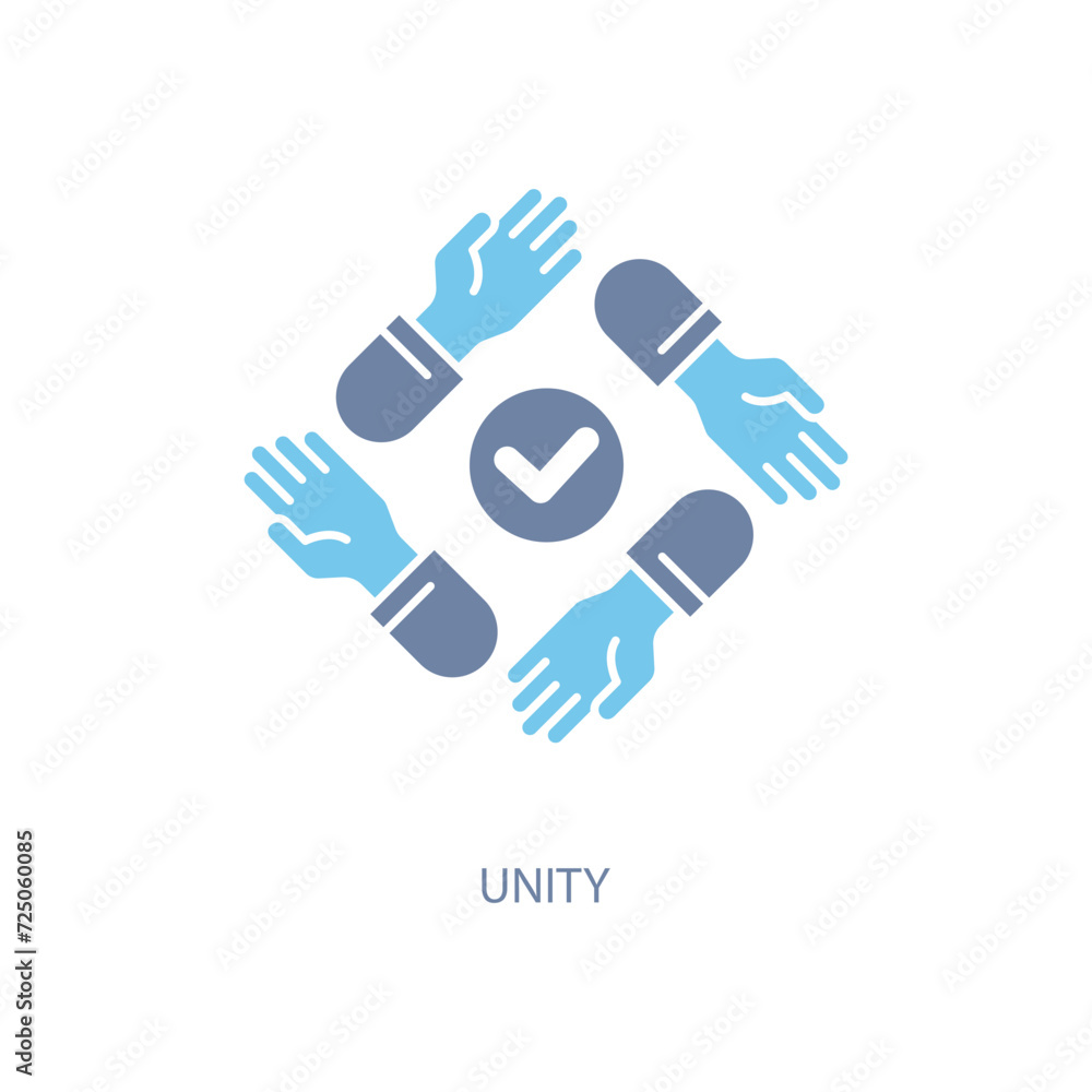 unity concept line icon. Simple element illustration. unity concept outline symbol design. unity concept line icon. Simple element illustration. unity concept outline symbol design.