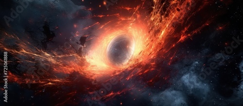 Fotografia astrology which depicts the explosion of a black hole