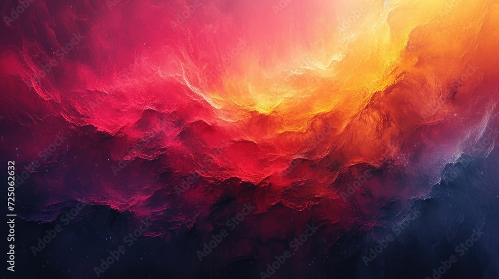  a colorful wallpaper with a black background and a red, orange, yellow, and blue design on it.