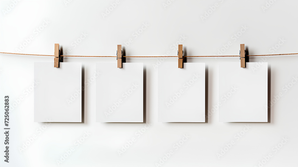 Mockups of polaroid style photographs in white. Plain background. Mockups of polaroid style photographs in white. Plain background.