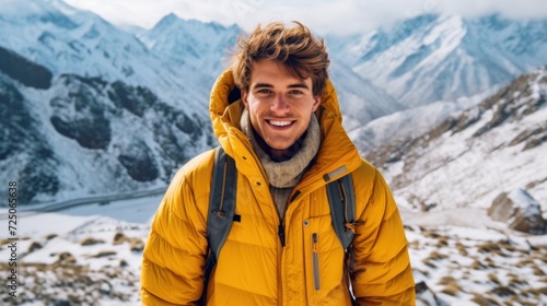 Elevated Spirits: Young Adventurer Smiles in the Snowy Range