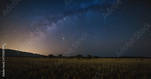 Starry Night in Savana photo