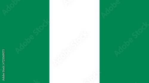 Flag of Nigeria. Nigerian flag. National symbol