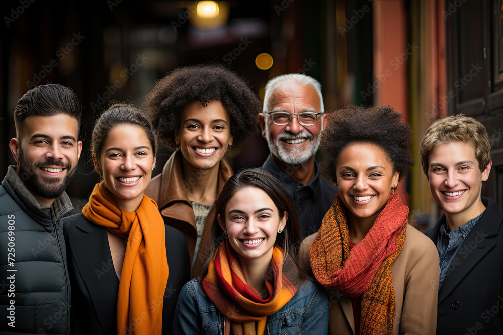 Harmony in Unity: diverse group of individuals standing harmoniously together, radiating a strong sense of unity and togetherness. Harmony in Unity: diverse group of individuals standing harmoniously together, radiating a strong sense of unity and togetherness.