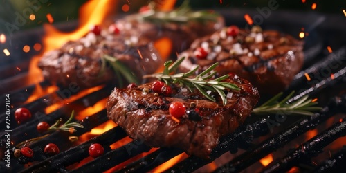 Grilled Steaks With Rosemary photo