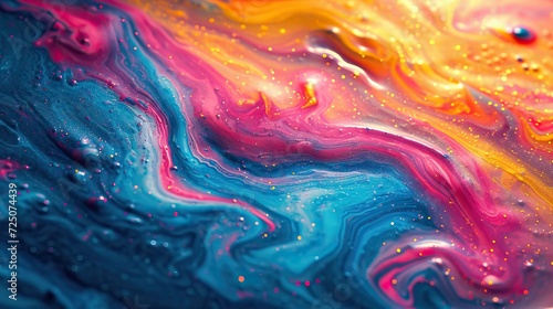 Mesmerizing interstellar clouds in vivid colors, stunning visual background or wallpaper