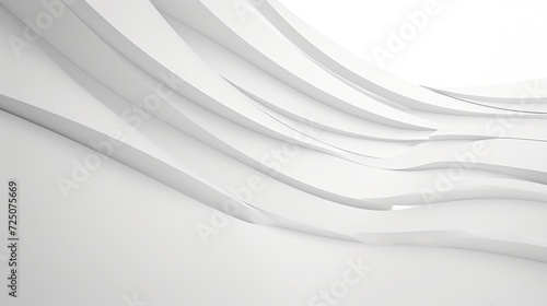 Elegant white curves: modern, abstract design for backgrounds, wallpapers, and artistic expressions