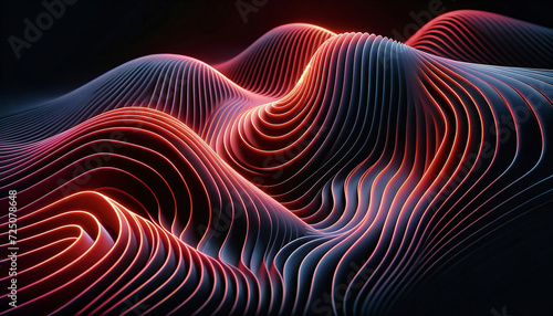 abstract red black wavy background © Jonas Weinitschke