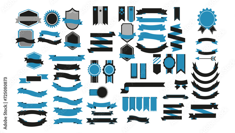 Vetor de Ribbon badge Vector banner design elements ribbon banner ...