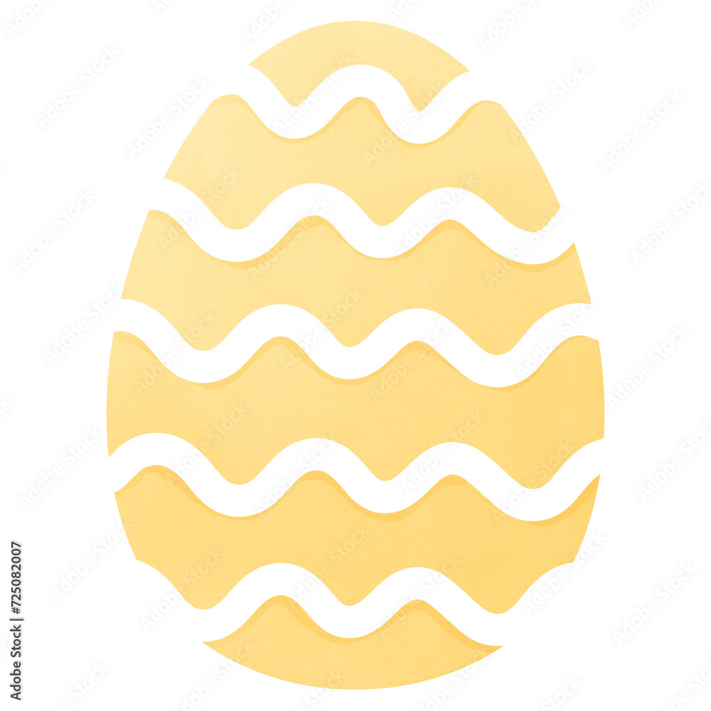 Kawaii Yellow Easter egg watercolour hand drawing Kawaii Yellow Easter egg watercolour hand drawing
