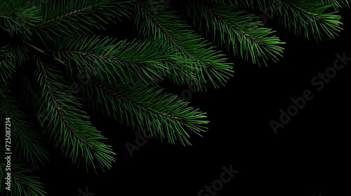 seamless background with coniferous branches pattern, coniferous, fir, 