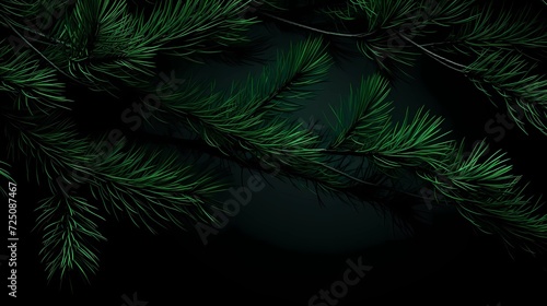 seamless background with coniferous branches pattern, coniferous, fir, 